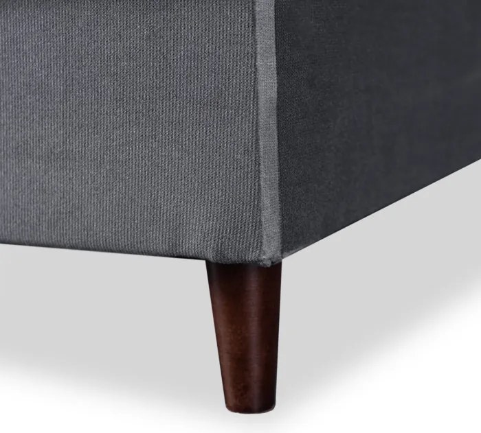 Sofa z Funkcją Spania LIMA Rozkładana Wersalka Dwuosobowa Szara Nowoczesna do Salonu