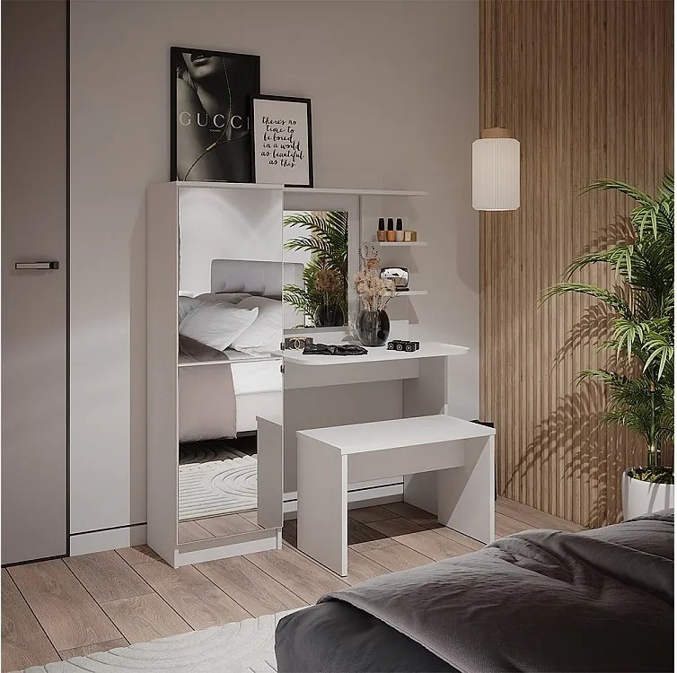 Toaletka biały 123x33x141.2 jasmin