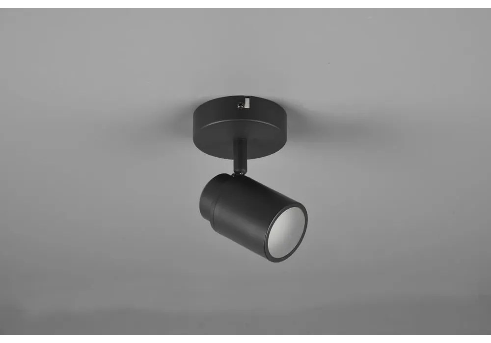 Metalowa lampa punktowa w kolorze matowej czerni 10x9 cm Angelo – Trio