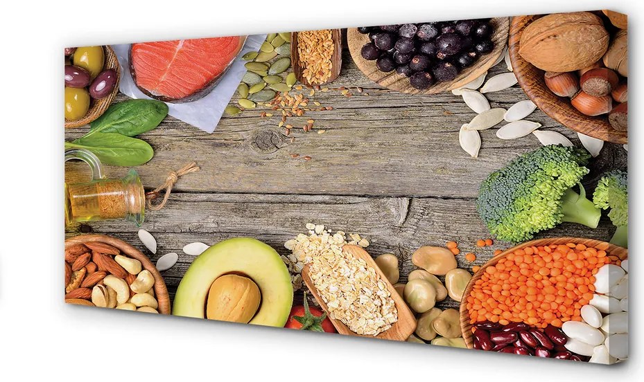 Obraz drukowany na płótnie Zdrowa Kompozycja Warzywna