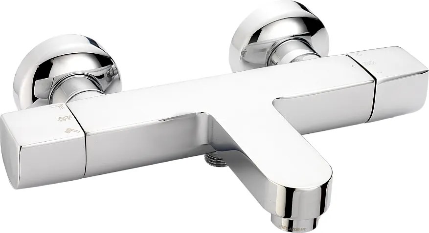 Tempo bateria wannowo-prysznicowa termostatyczna chromowana - Huber