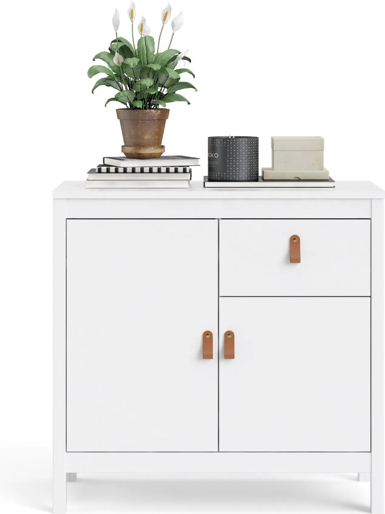 Komoda pokojowa z szafkami i szufladą Madrid 2+1 biały mat
