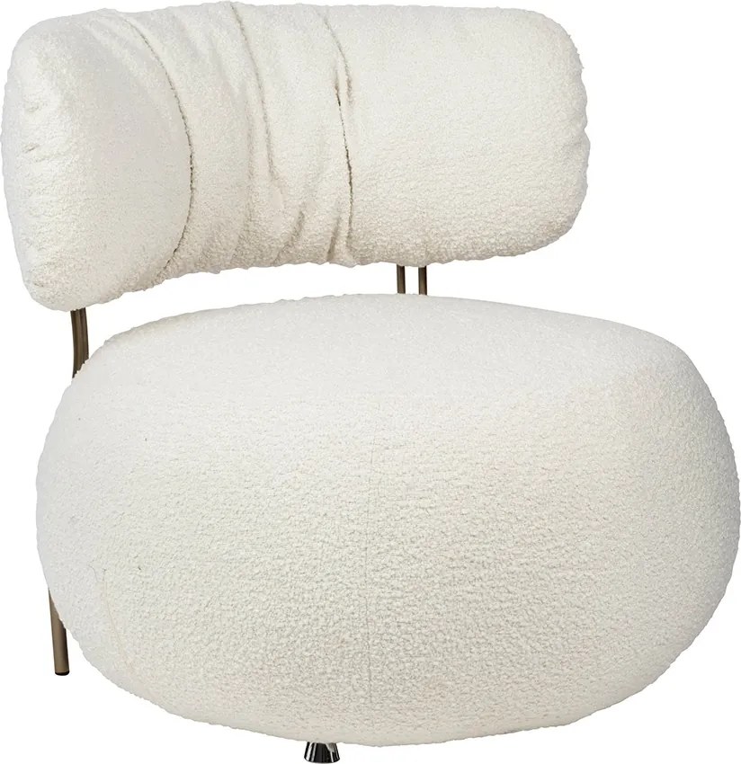 Designerski fotel bez podłokietników Teddy Low