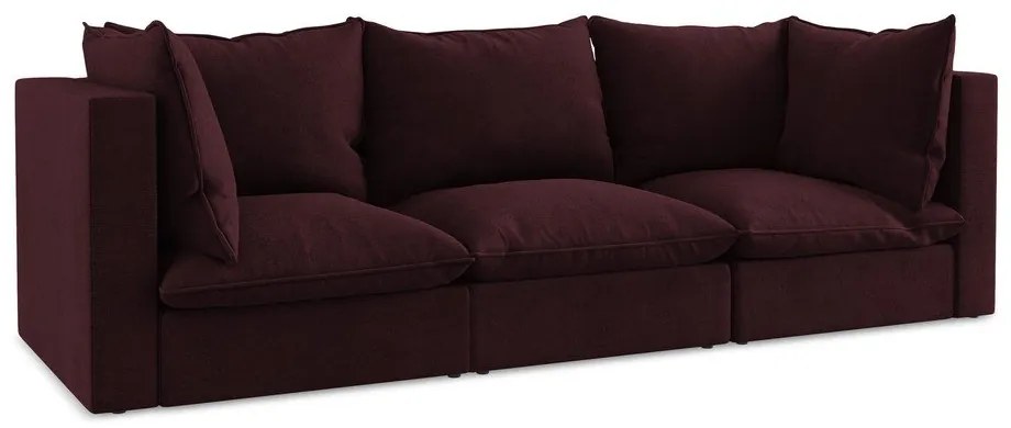 Bordowa sofa 255 cm Manao – Makamii