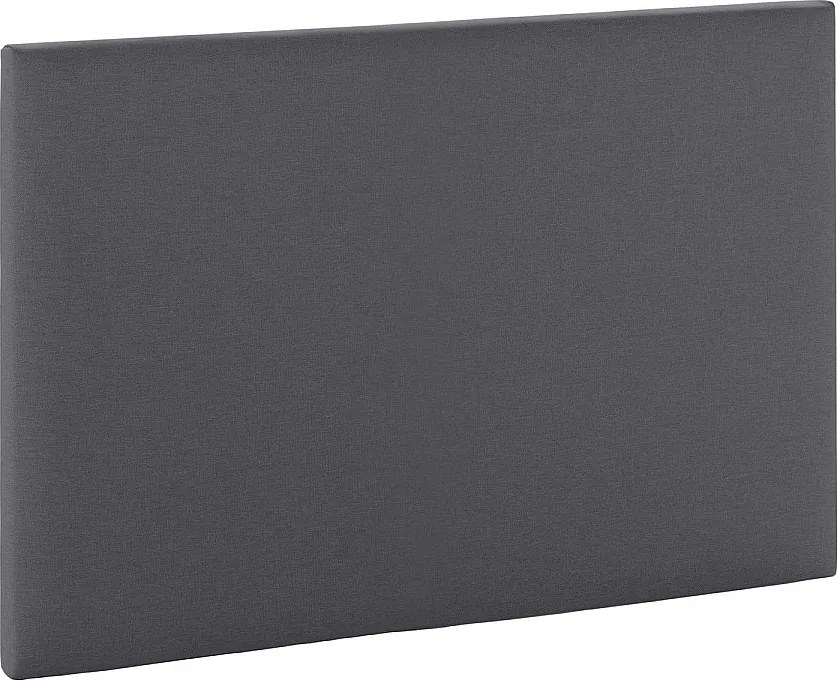 Kolumna Głowica łóżka Aura pokryta tkaniną w kolorze ciemnoszarym 90x60 cm.
