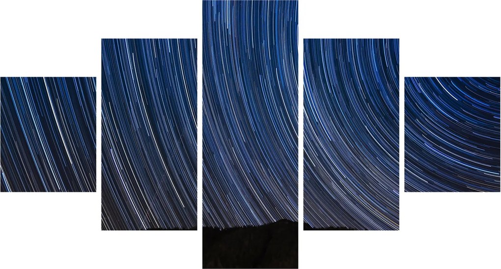 Obraz nocnych gwiazd i nieba (125x70 cm)