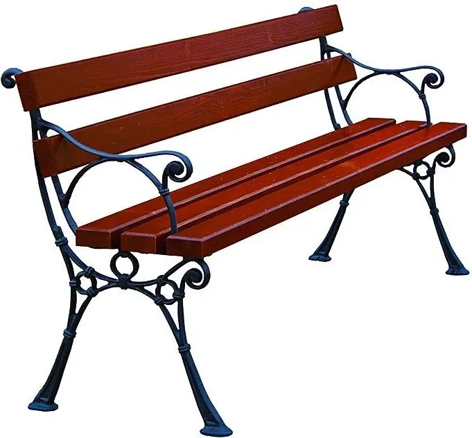 Ławka ogrodowa drewniana z podłokietnikiem 180cm K5-N95