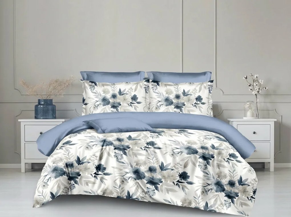 PrzytulneMieszkanie.pl PrzytulneMieszkanie.pl Dwustronna pościel DUO SENSE AURELIA wzorzysta + poszewka na poduszkę 40x50 cm GRATIS Rozmiar pościeli: 70 x 90 cm | 140 x 200 cm