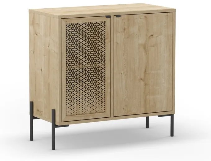 Niska komoda w dekorze dębu 80x80 cm Inca – Marckeric