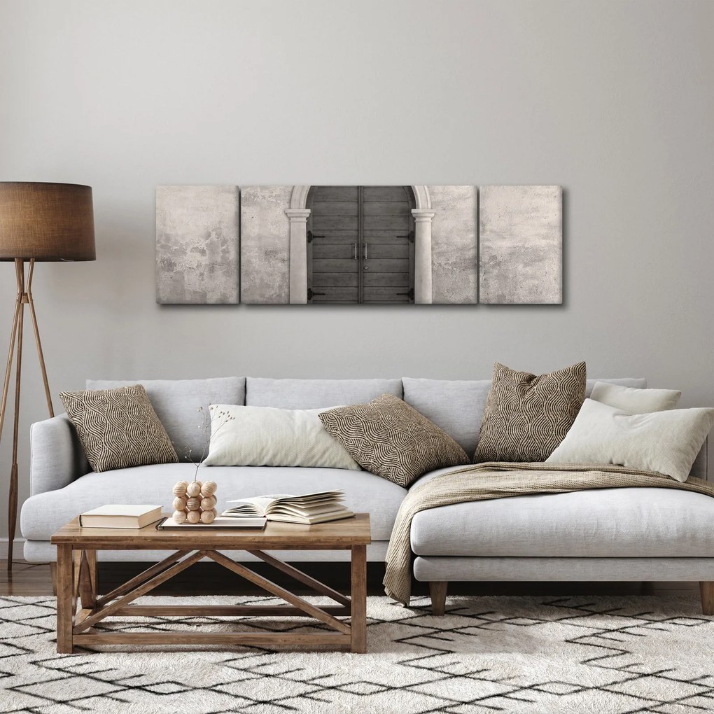 Obraz - Tajemnicze drzwi (170x50 cm)
