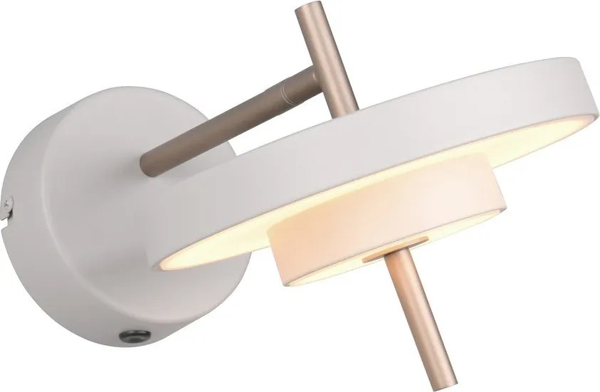 Kinkiet LED z elastyczną konstrukcją/ze ściemniaczem w kolorze kości słoniowej ø 20 cm Keaton – Trio