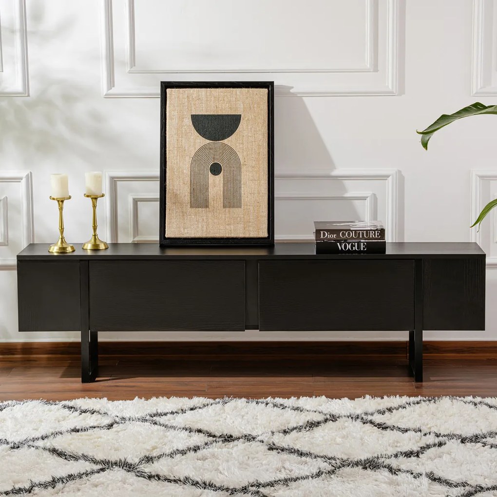 Stolik pod telewizor Serenity Wood Black