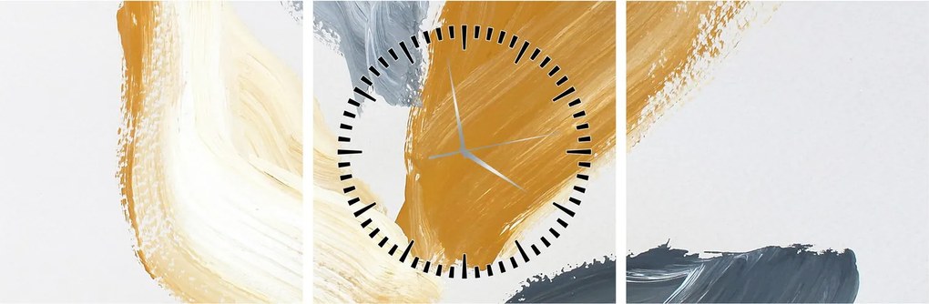 Obraz - Minimalistyczny obraz (z zegarem) (90x30 cm)