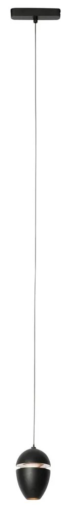 Nowoczesna czarna lampa wisząca do systemu szynowego 1-fazowego z LED - Magnetic Eggy