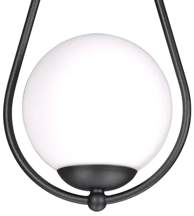 Czarna pojedyncza lampa wisząca - S052-Maestor