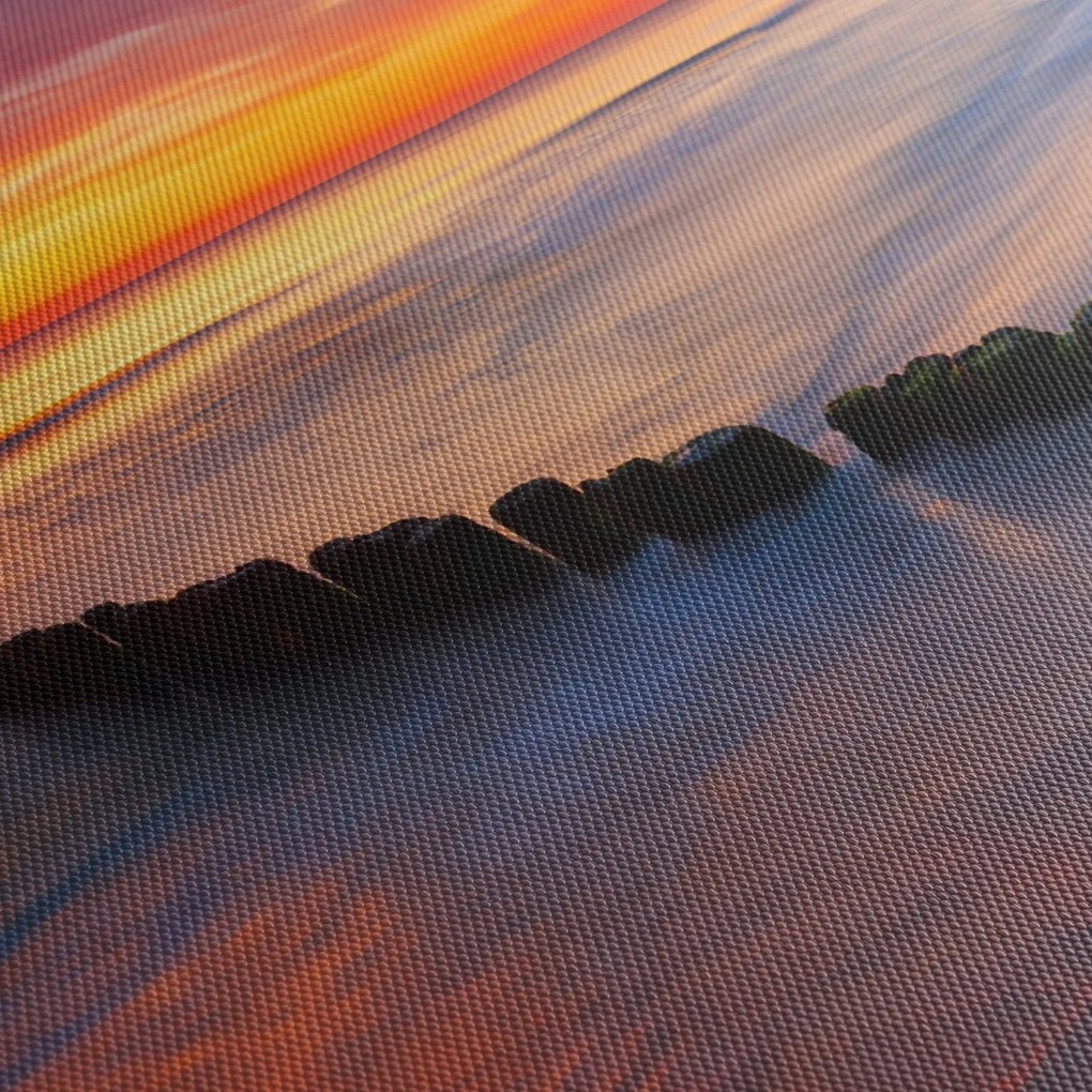 Obraz - Sunset, Baltic Sea, Poland (170x50 cm)