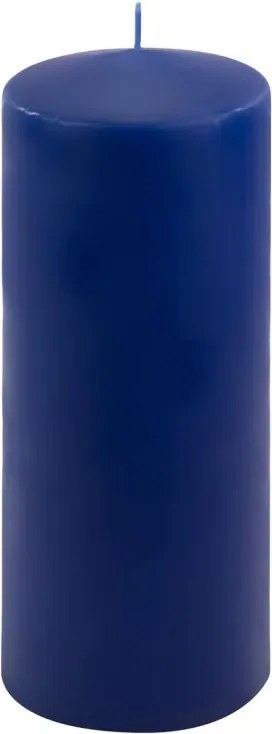 Zestaw słupkowych świec, 25 cm, Ø 10 cm, niebieski, 2 sztuki