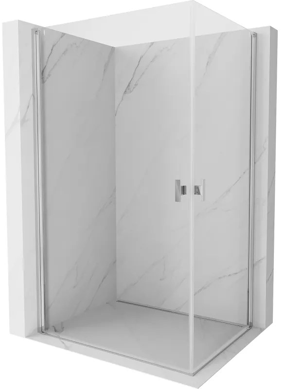 Mexen Mist-B Duo kabina prysznicowa uchylna 95 x 75 cm, transparent, chrom - 8A2-095-075-01-00