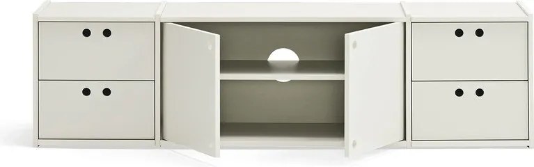 Kremowa szafka pod TV 157x42x40 cm Wally – Teulat