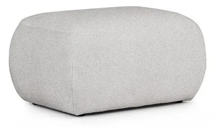 Jasnoszary podnóżek z materiału bouclé Mirel – Rodier