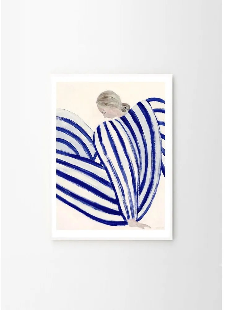 Plakat 30x40 cm Blue Stripe at Concorde – Sofia Lind – The Poster Club