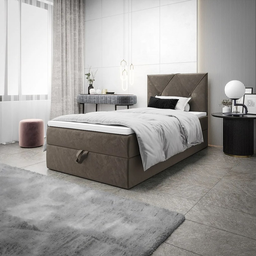 Łóżko kontynentalne ALTEA 100x200 Monolith 15