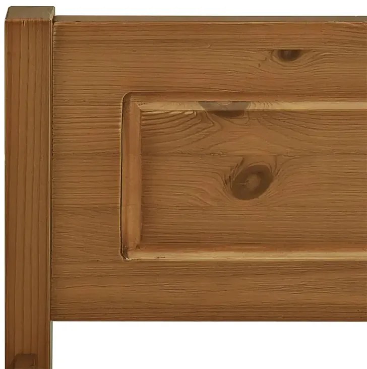 Podwójne drewniane łóżko miodowy brąz 160x200 H8-W64