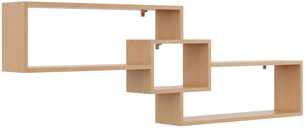 Skandynawska półka na książki w kolorze buk G1-R12