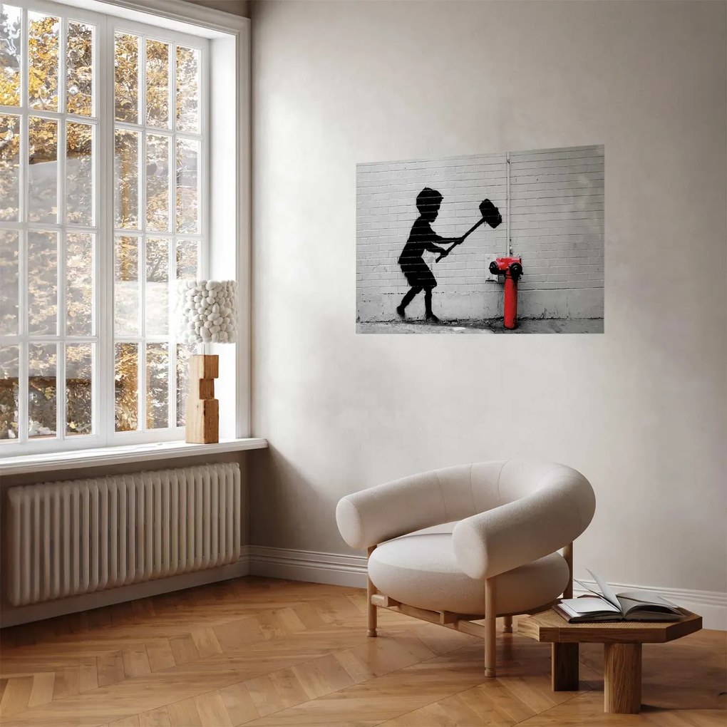 Plakat Zniszczyć hydrant 60x40 cm bez ramy bez marginesu ARTGEIST B