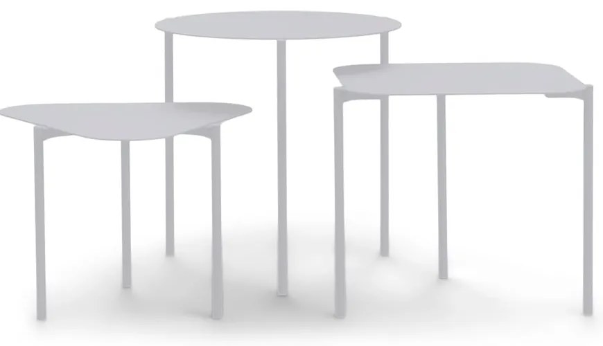 Metalowe okrągłe stoliki zestaw 3 szt. 46.5x46.5 cm Do-Re-Mi – Spinder Design