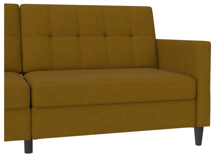 Żółta rozkładana sofa 82 cm Hartford – Støraa