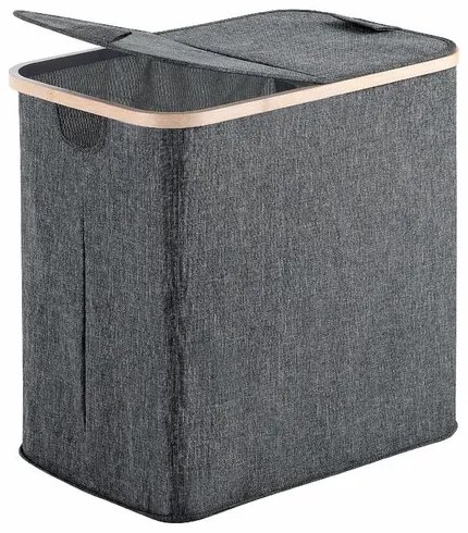 GEDY 133808 Yoshi kosz na pranie 53 x 51 x 34 cm,bambus, szary