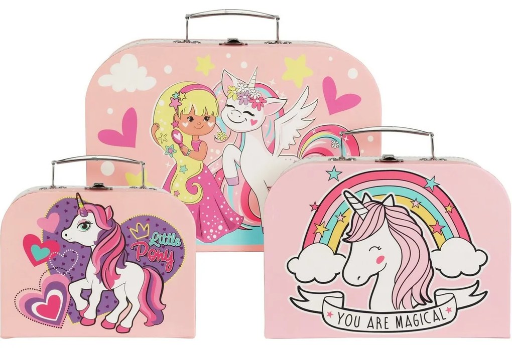 Zestaw kuferków dla dzieci Little Pony, 3 szt.