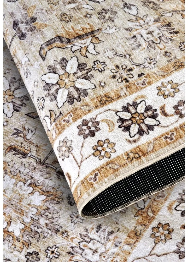 Beżowy dywan 80x150 cm Saveh Cream Gold – Elle Decoration