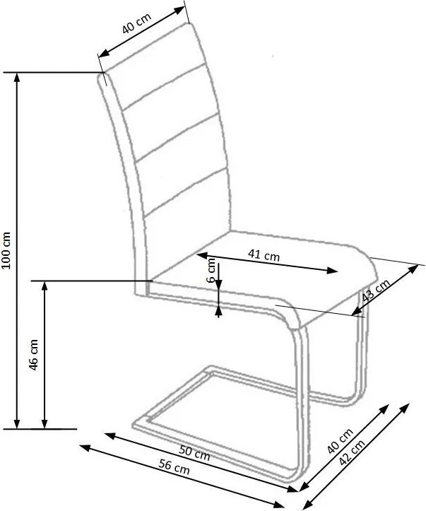 Krzesło K85 Halmar eco skóra