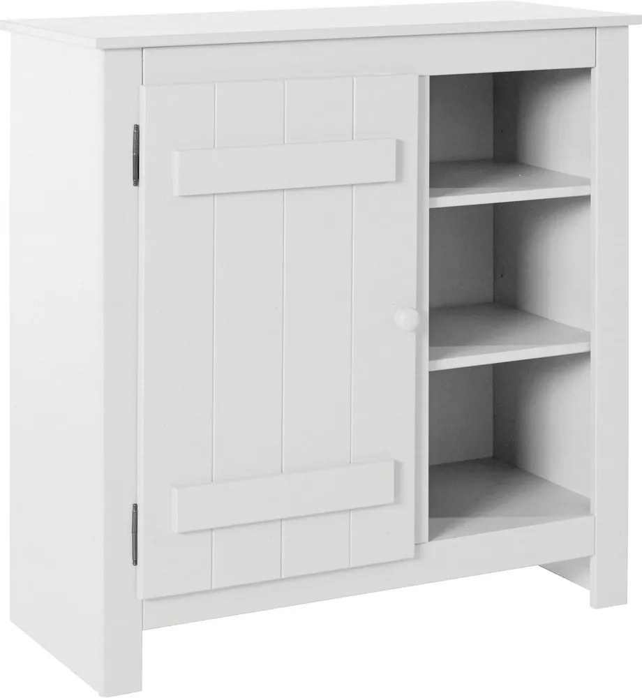 Biała szafka z litego drewna sosnowego 90x90 cm Bertram – Støraa