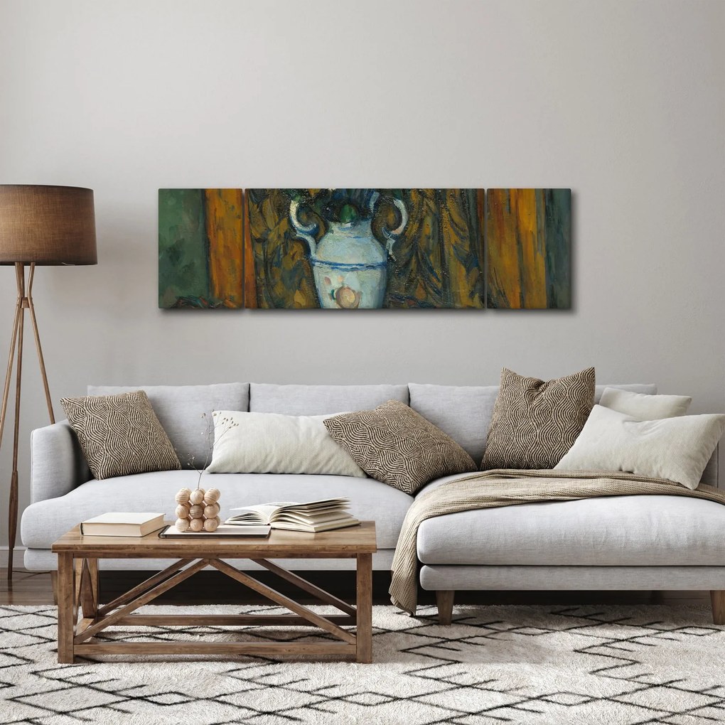 Obraz - Paul Cézanne, Vase of Flowers, reprodukcje (170x50 cm)