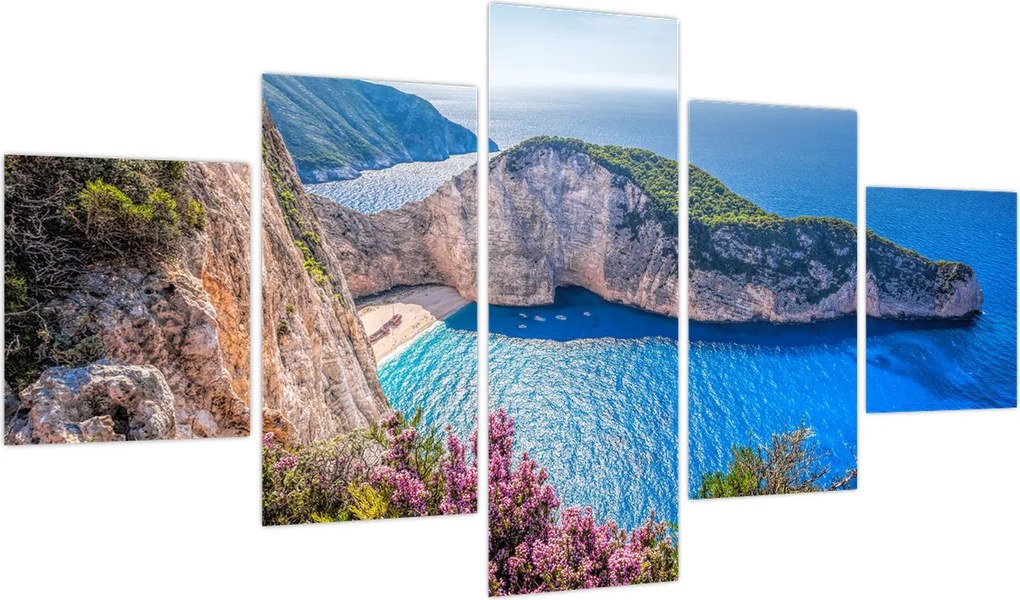 Obraz - Plaża Navagio, Grecja (125x70 cm)