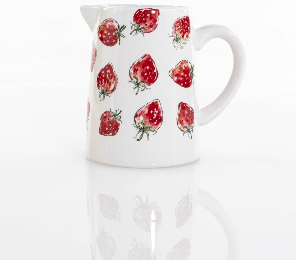 Dzbanek ceramiczny STRAWBERRY, w truskawki,600 ml