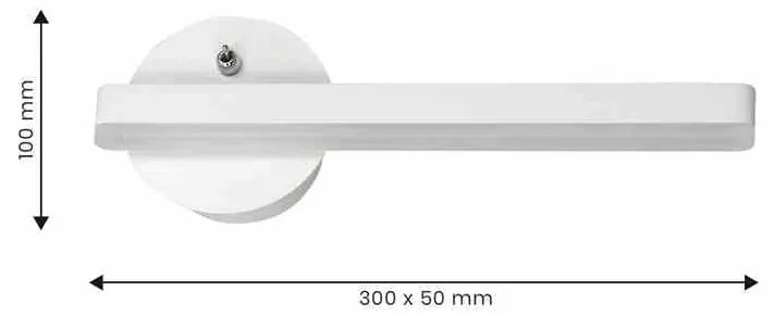 Kinkiet biały SYDNEY 6W LED WHITE prawy