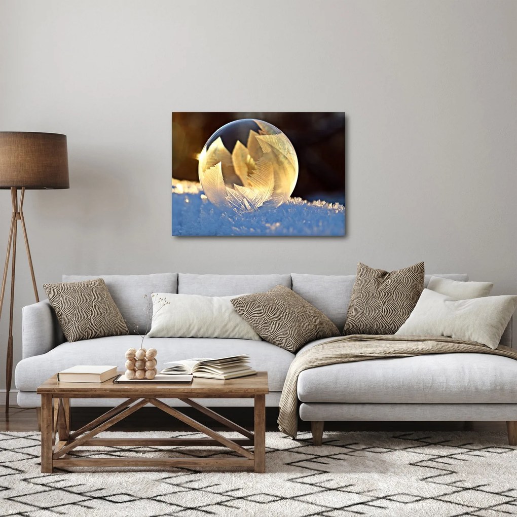 Obraz zamrożonej bańki (70x50 cm)
