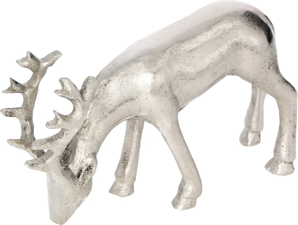 Figurka jelenia Silver Deer III 18x5x11 cm