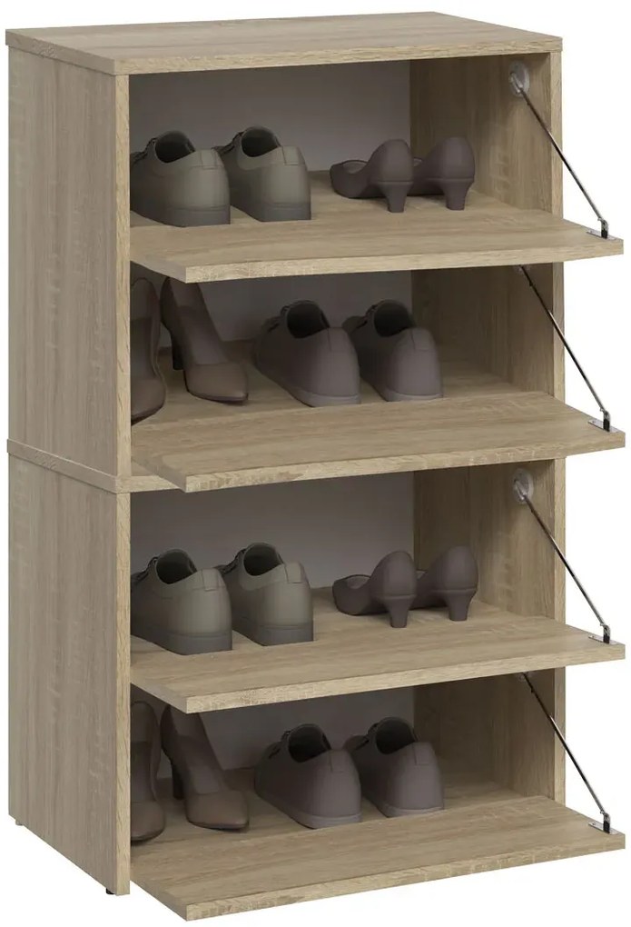 Minimalistyczna szafka na buty dąb sonoma - Rolas 4X
