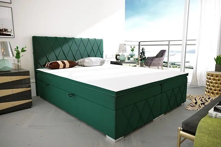 Podwójne łóżko boxspring Elise 140x200 - 40 kolorów