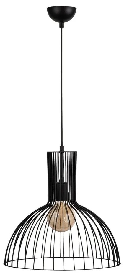 Czarna lampa wisząca z metalowym kloszem ø 38 cm Fellini – Opviq lights