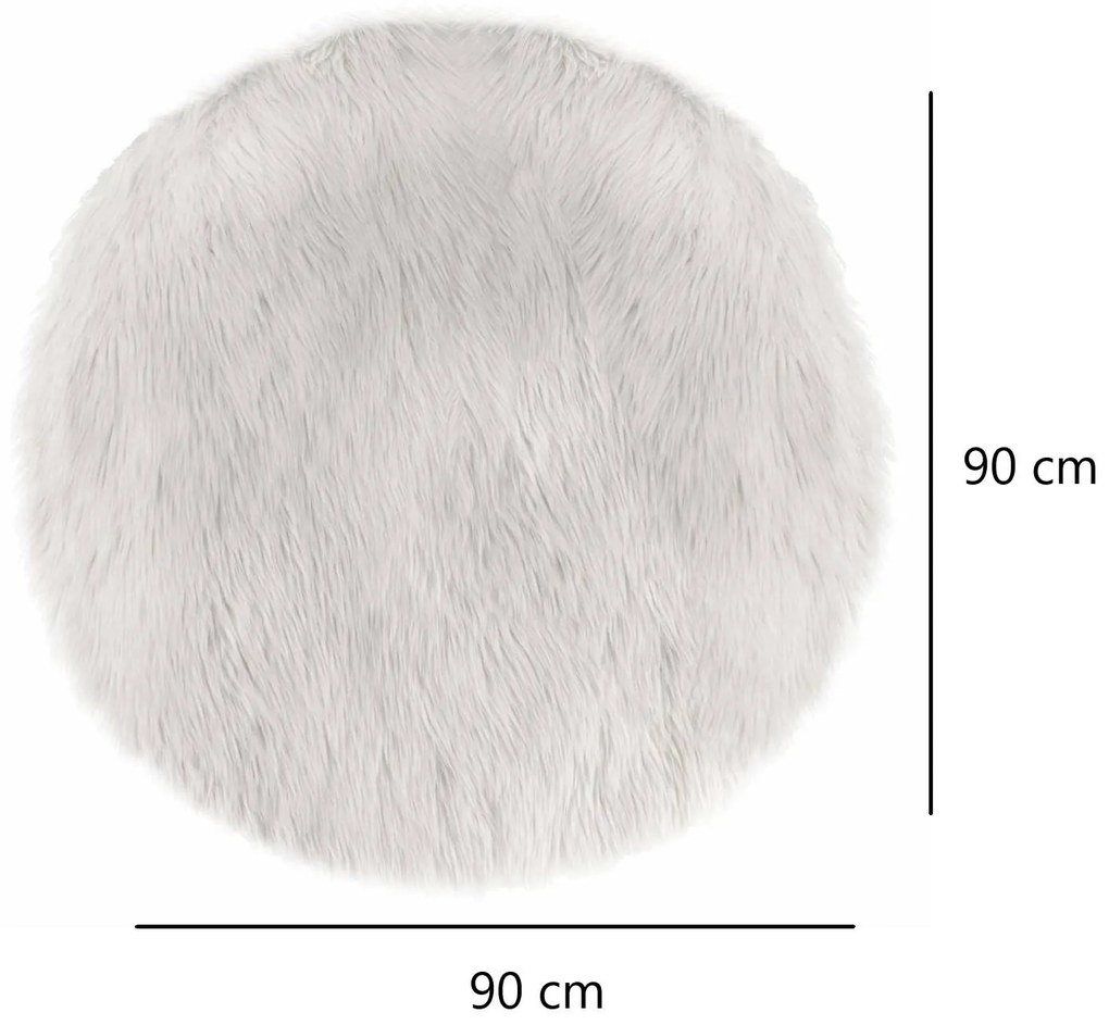 Dywanik dla dzieci okrągły FUR, Ø 90 cm