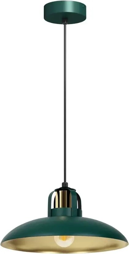 Lampa zielona wisząca industrialna K2-L44