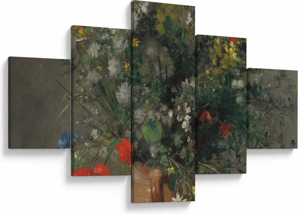 Obraz - Auguste Renoir, Flowers in a Vase, reprodukcje (125x70 cm)