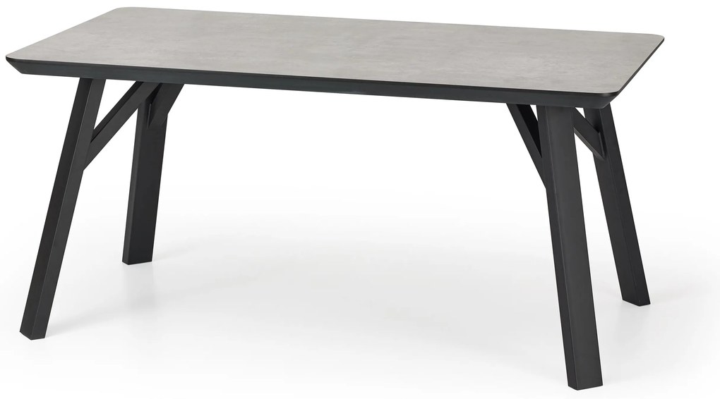 HALIFAX stół MDF jasny beton prostokątny 160/90/76 loftowy 6 osobowy