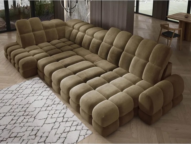 Narożnik TOLLO XL Lewostronny Elektryczna regulacja Tkanina SALVADOR 10 WERSAL